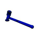 Glass Hand Pipes - Blue Glass Hammer Hand Pipe With No Carb