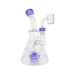 difflite - Purple Fab Beaker Base Dab Rig With Banger Hanger 14mm Fitting