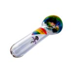 difflite - Clear With Rainbow Frit Bowl And Rainbow Triangle