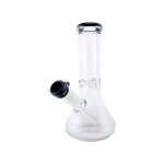 9mm Thick 10 Inch Beaker Base Bong Black Mouthpiece & Bowl Piece