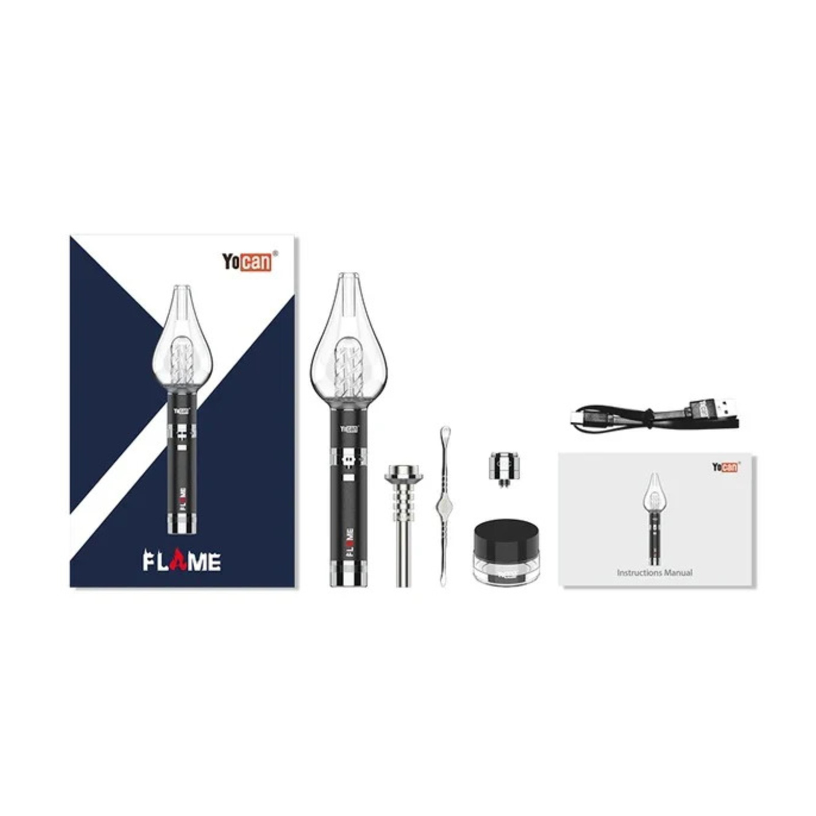 Yocan FLAME Multi-functional Nectar Collector Vaporizer - Silver