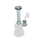 Mini Tube Dab Rig With Shadow Black Mouthpiece