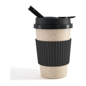 Portable Coffee Cup with Ceramic Bowl & High-Temperature Silicone | Unique Concealable Style for Gatherings