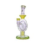 Oval Sphere Glass Dab Rig W/ Opal Triseed Perc