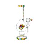 difflite Rubik's Cube Perc Bubble Base Glass Water Pipe