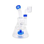 difflite - Blue Fab Beaker Base Dab Rig With Banger Hanger 14mm Fitting