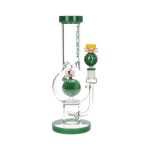 difflite Peyote Bloom Bubble Base Glass Water Pipe