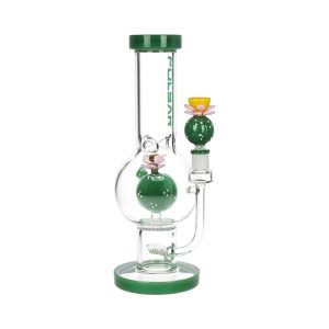 difflite Peyote Bloom Bubble Base Glass Water Pipe