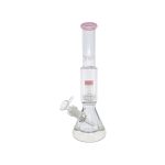 Pink Bong With Perc & Extra Thick Beaker Base 12 Inches