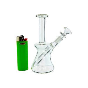 difflite - Clear Mini 10mm Water Pipe Bong With Fixed Downstem