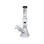 difflite Small Beaker Base Bong With Perc & Extra Thick Base - Black