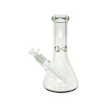 9mm Thick 10 Inch Clear Beaker Glass Bong With Wide Neck