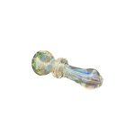 Glass Hand Pipe - Extra Thick Inside Out Space Fume With Wig Wag End