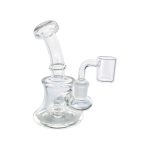 Mini Clear Dab Rig With 14mm Banger Hanger