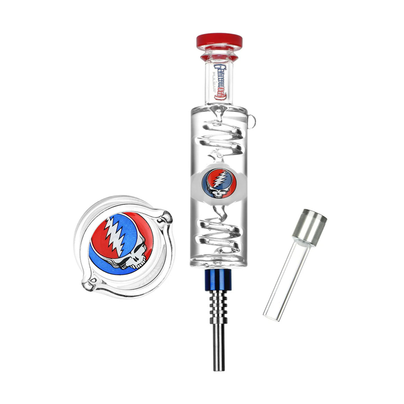 Pulsar Steal Your Face Glycerin Glass Dab Straw