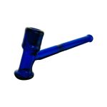 Glass Hand Pipes - Blue Glass Hammer Hand Pipe With No Carb