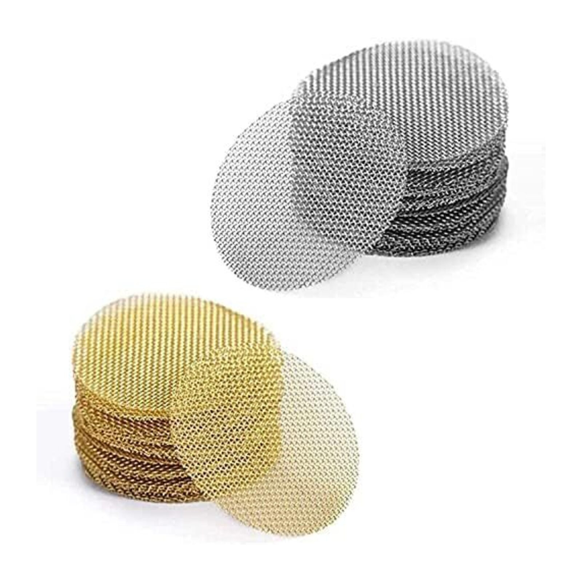 100pcs Pipe Screens, 3/4 Inch Pipe Filters, 50pcs Premium Stainless Steel Pipe Screens and 50pcs Brass Filters
