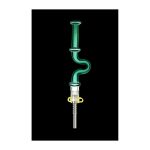 U-Bend Neck Vapor Dab Straw with Titanium Tip