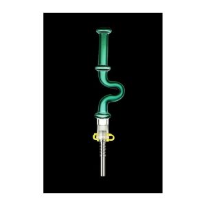 U-Bend Neck Vapor Dab Straw with Titanium Tip