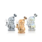 6" Mini Egg Dab Rig with Crown Perc