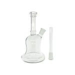Clear Dab Rig With Bitsy Bell Shape And Removable Downstem