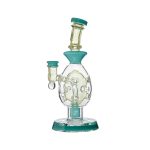 Oval Sphere Glass Dab Rig W/ Opal Triseed Perc