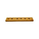5 Hole Wood Display Stand Holder For 14mm Bong Bowl Pieces Or Quartz Bangers - White Oak