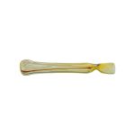 Glass Chillum Pipe - Extra Long Red And Yellow One Hitter