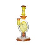 Oval Sphere Glass Dab Rig W/ Opal Triseed Perc