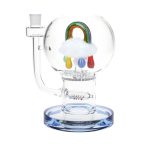 difflite Acid Rainbows Bubble Base Glass Water Pipe