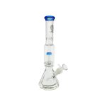difflite Beaker Base Bong With Perc & Extra Thick Base - Light Blue