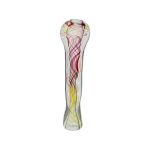 Pink Gold Fuming Inside Out Explosion Glass Chillum Pipe