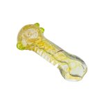 Extra Thick Inside Out Fumed Glass Hand Pipe With Flat Mouthpiece