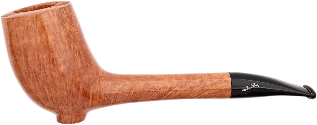 Savinelli Autograph Smooth Bent Billiard Sitter (0) (6mm)