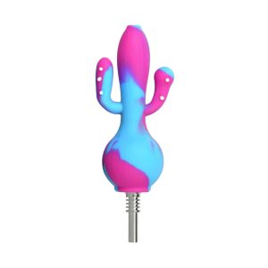 Cactus Silicone Honey Straw Dab