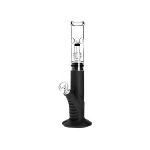 Medusa Customs Silicone Straight Pipe w/Percolator Water Pipe