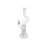 difflite - Clear Crown To Pillar Perc Glass Bong