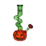 difflite Twisty And Wicked Jack-O-Lantern Glass Water Pipe