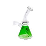 difflite - Beaker Base Dab Rig Bent Mouthpiece And Green Base