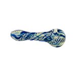 Glass Hand Pipe With Inside Out Color Changing Medium Size
