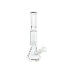 Clear Bong With Perc & Extra Thick Beaker Base 12 Inches