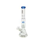 difflite Beaker Base Bong With Perc & Extra Thick Base - Light Blue