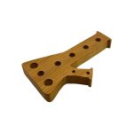 Bong Shape Oak Wood Water Pipe Bowl Display Stand Holder