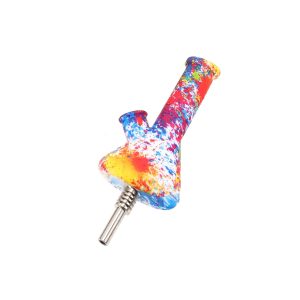 Pocket Hybrid Silicone Water Pipe & Dab Straw 4.5″