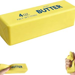 Cheese Squishy Toy, Slow-Rising Cheese Squishy Squeeze Block, Stress Balls for Adults, Stress & Anxiety Relief Fidget Gift,Stress-Relief Set for the Office and Classroom (Style A)