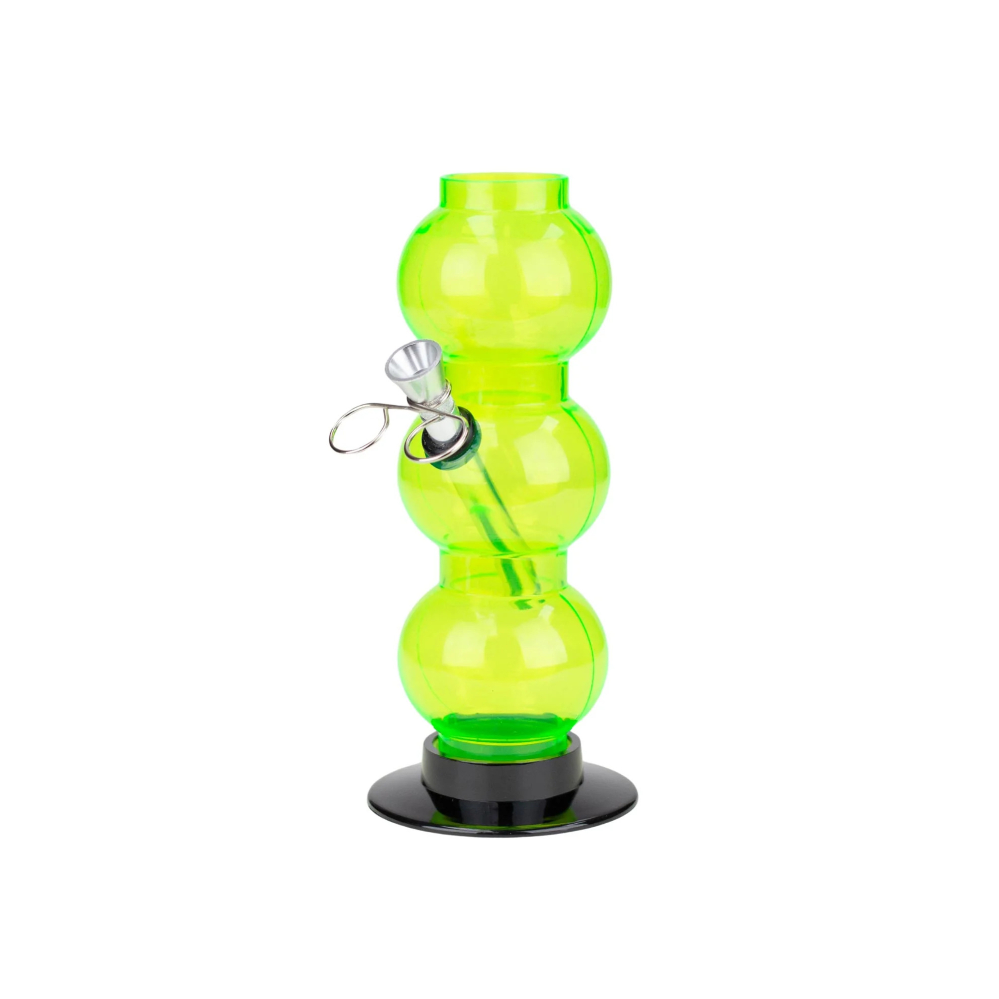 6" Acrylic Triple Bubble Bong