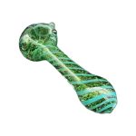 Glass Hand Pipe - Double Blown Inside Out Spiral Colors