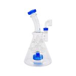 difflite - Blue Fab Beaker Base Dab Rig With Banger Hanger 14mm Fitting