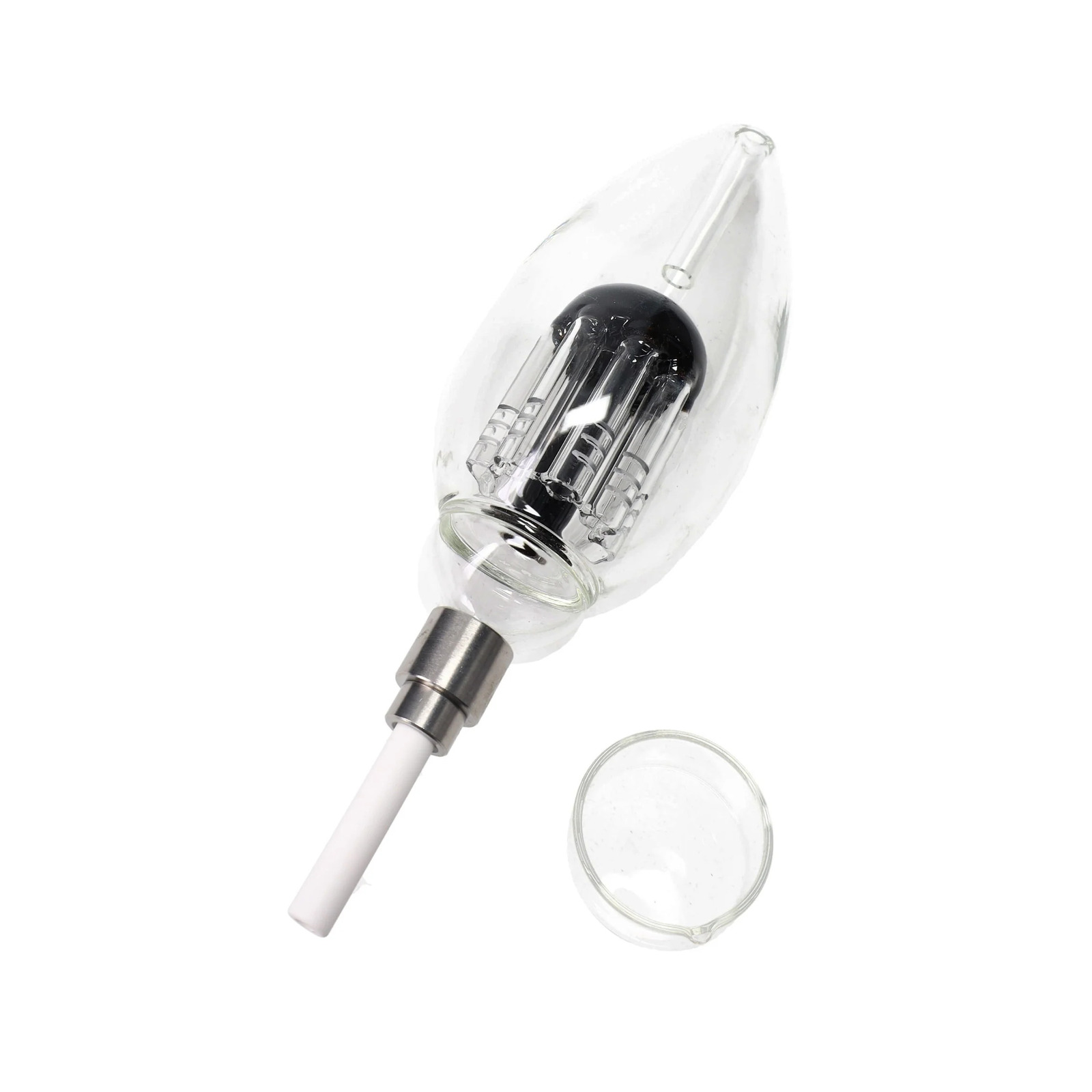 8″ Light Bulb Dab Straw Kit Tree Perc