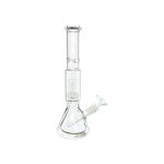 Clear Bong With Perc & Extra Thick Beaker Base 12 Inches